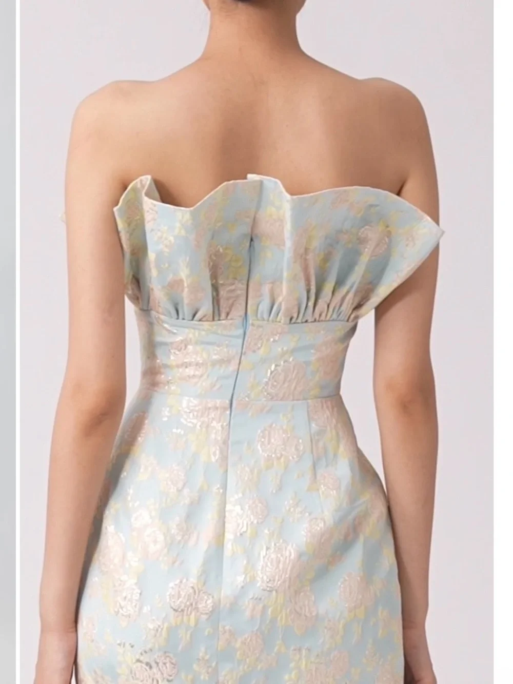 Sau Lee Noah Jaquard Gown